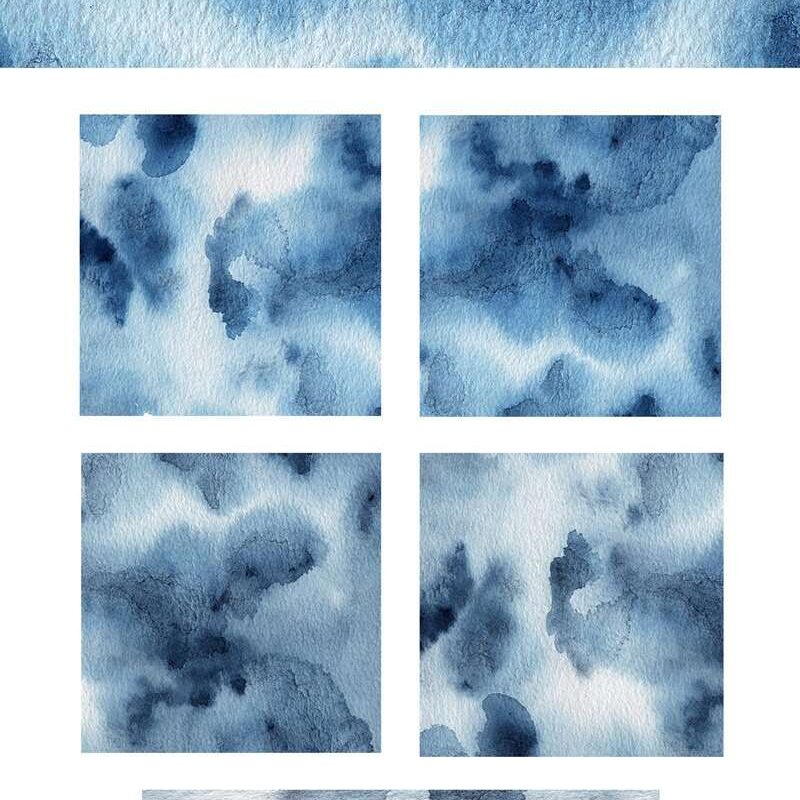 This is a set of Navy Watercolor Digital Papers featuring 5 high resolution textured backgrounds which are perfect for modern designs. Use these for digital scrapbooking or even as a watercolor background for your calligraphy based invitation. You can also use these as blog headers, website banners & even social media posts for a pop of color. Painted in a loose & dreamy style, these textured graphic papers are perfect for winter designs as well as New Years Eve cards, party invitations, and even gift tags.
