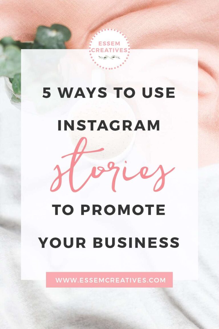 5 ways to use Instagram Stories to Promote your Business | Are you tired of the Instagram algorithm and just want to be seen by your audience? Then follow these tips to get engagement back on your Instagram account & grow your brand and business. Click to read the tips >>