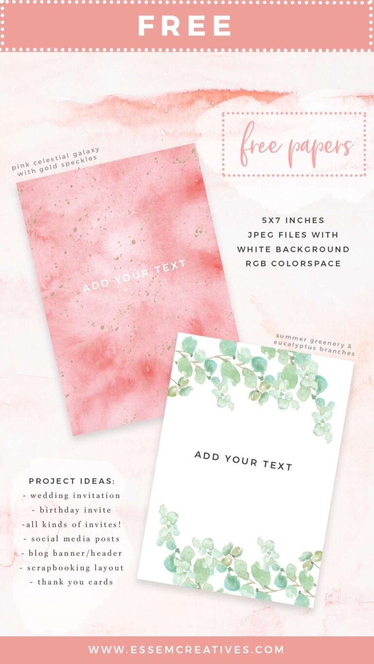 Are you looking for some free watercolor backgrounds to get started on some craft / design projects? May be your or your friend's wedding invitations? May be your kiddo's birthday party invites? You can use these free watercolor invitation template backgrounds to get started NOW! Video tutorials on how to make a card in under 10 minutes using free software included. Click to get started>>
