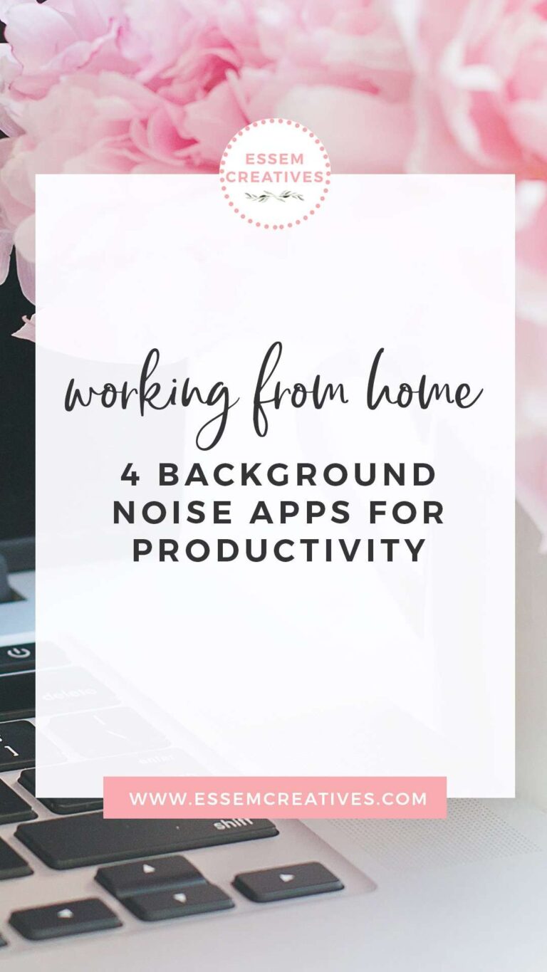 Working from home: 4 background noise apps for productivity | Working from home can be challenging, especially for creatives. I use these apps and tools to keep me inspired, productive and basically safe from not going mad. Click to see which apps these are and how they can help you>>