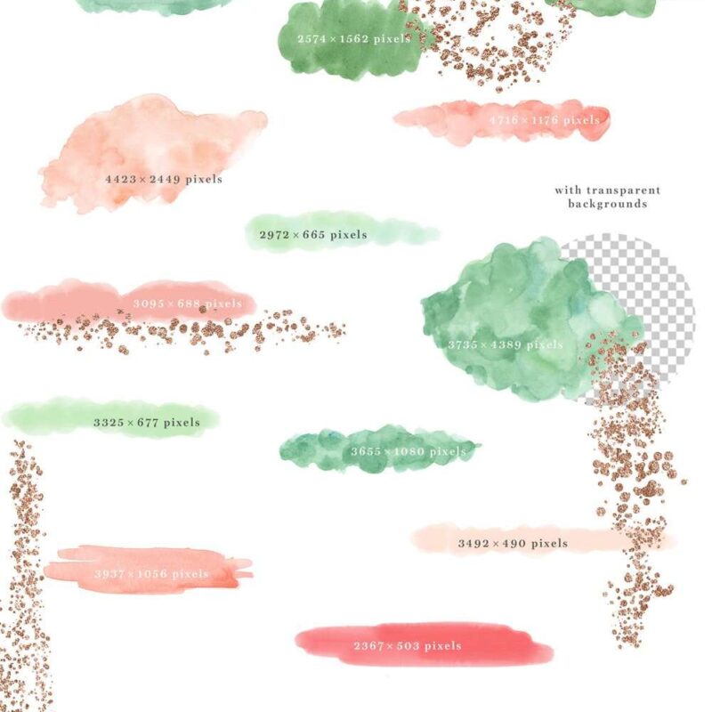 JOYFUL WATERCOLOR is a set of watercolor splashes & brush strokes clipart which will work very well for christmas and holiday design projects. These paint washes and strokes come in modern hues of traditional colors like red and emerald green. This abstract christmas clipart is perfect for making gift tags, christmas cards, social media posts, save the date cards, gift wrapping paper, planner stickers, planner dashboards and more. #christmas #christmascards #holidaydecor #christmascrafts