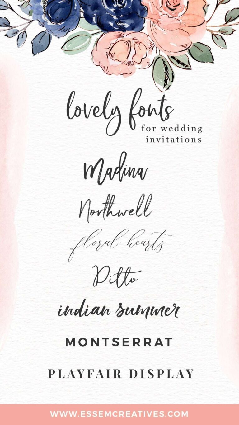 Best fonts for DIY wedding invitations designs, script fonts, cursive curly fonts and free standard fonts, serif and sans serif fonts which work really well for stationery designs, logos & branding. Click to see where to get them>> #graphicdesign #weddinginvitations #diywedding