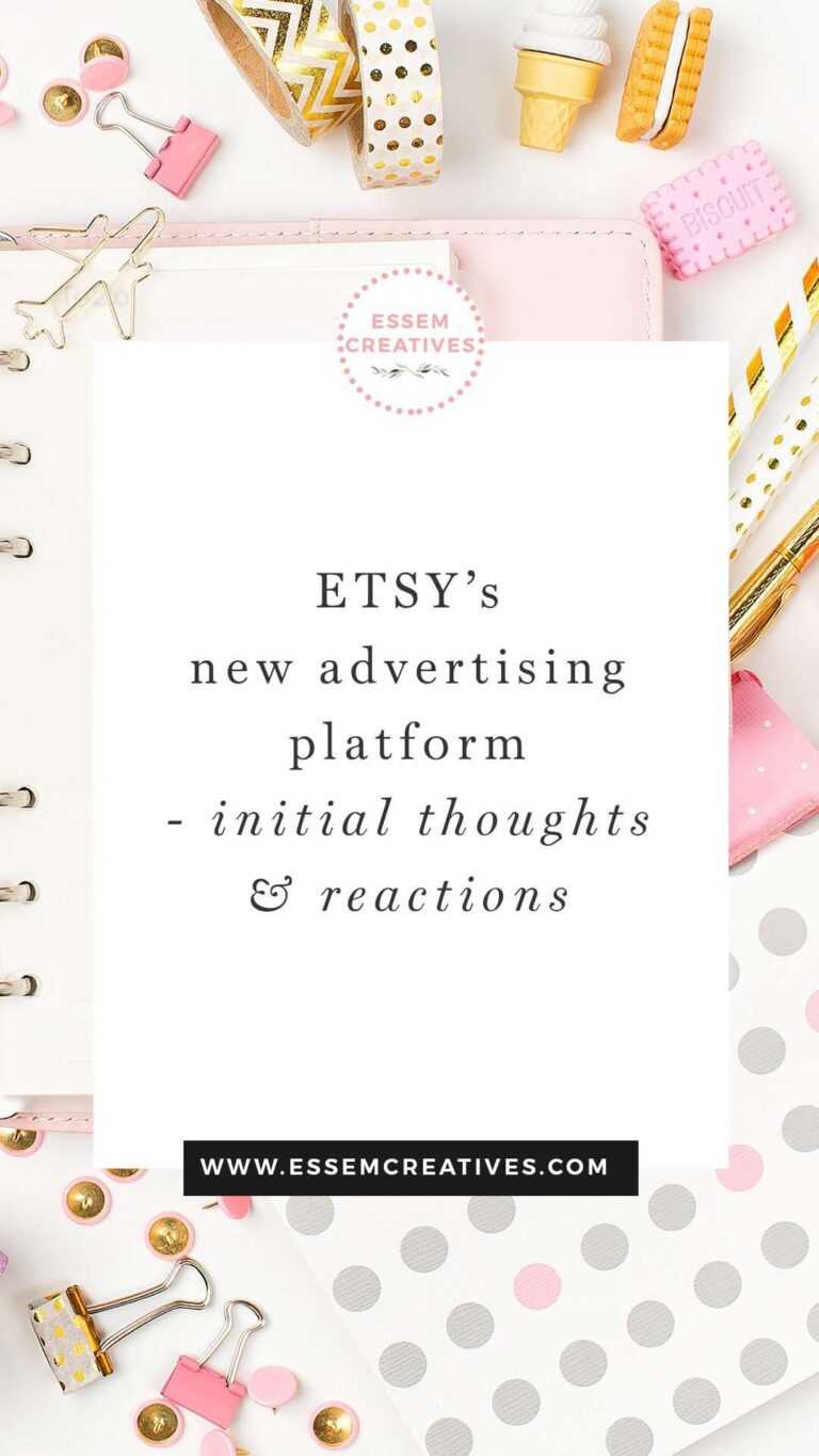 Etsy's New Advertising Platform: Initial Thoughts and Reactions from an Etsy Seller | Are you wondering about where the old Promoted Listings went and what to make of the new Advertising Platform integrated with Google Ads on Etsy? Read on to find out more>> #etsyseller #etsyshop #sellonetsy