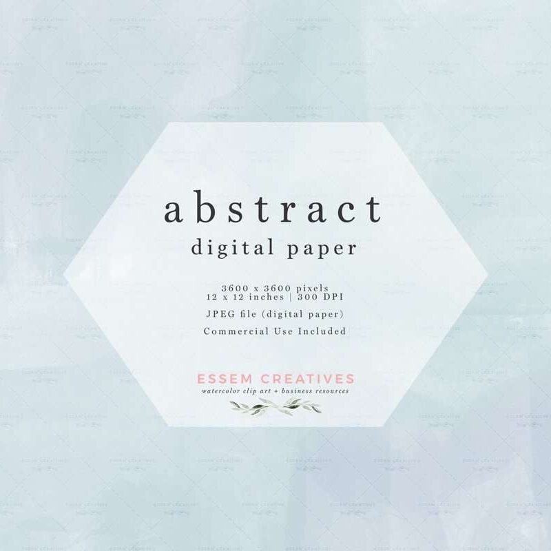 Dusty Blue Abstract Watercolor Digital Paper Background Commercial Use | These are perfect for creating watercolor wedding invitations, labels, bullet journal, save the date cards, Instagram story background, photography marketing material, feminine logo and blog brand, birthday party, baby bridal shower, planner stickers, planner dashboard decor, wall art prints. #watercolor #watercolortexture #weddinginvitation #scrapbooking #digitalplanning