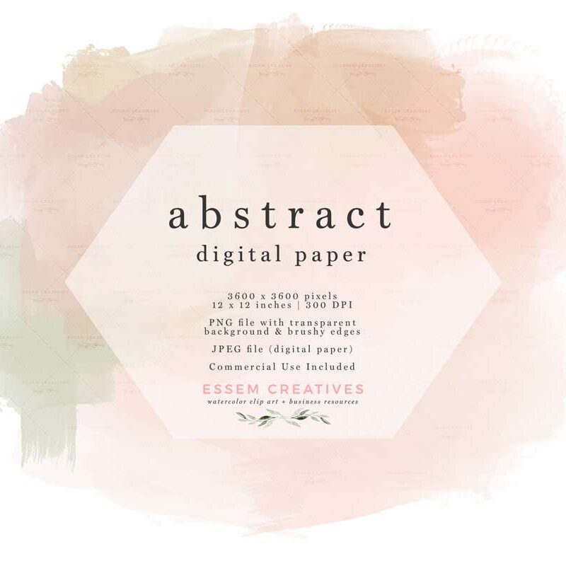 Neutrals Abstract Watercolor Digital Paper Background Commercial Use| These are perfect for creating watercolor wedding invitations, labels, bullet journal, save the date cards, Instagram story background, photography marketing material, feminine logo and blog brand, birthday party, baby bridal shower, planner stickers, planner dashboard decor, wall art prints. #watercolor #watercolortexture #weddinginvitation #scrapbooking #digitalplanning
