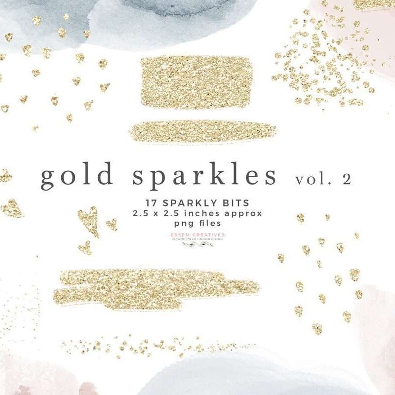 Gold Sparkles Brush Strokes Glitter Confetti Overlay Clipart with Transparent Background | Scrapbooking, Instagram Story Highlight Icons, NEW gold sparkle clipart for watercolor labels, birthday party invitations, get well soon cards, bullet journal, birthday party, baby shower, bridal shower invitations, planner stickers, planner dashboard decor, wall art prints, sublimation, digital or mixed or paper scrapbooking, branding, shop graphics, watercolor texture #goldfoil #digitalplanner