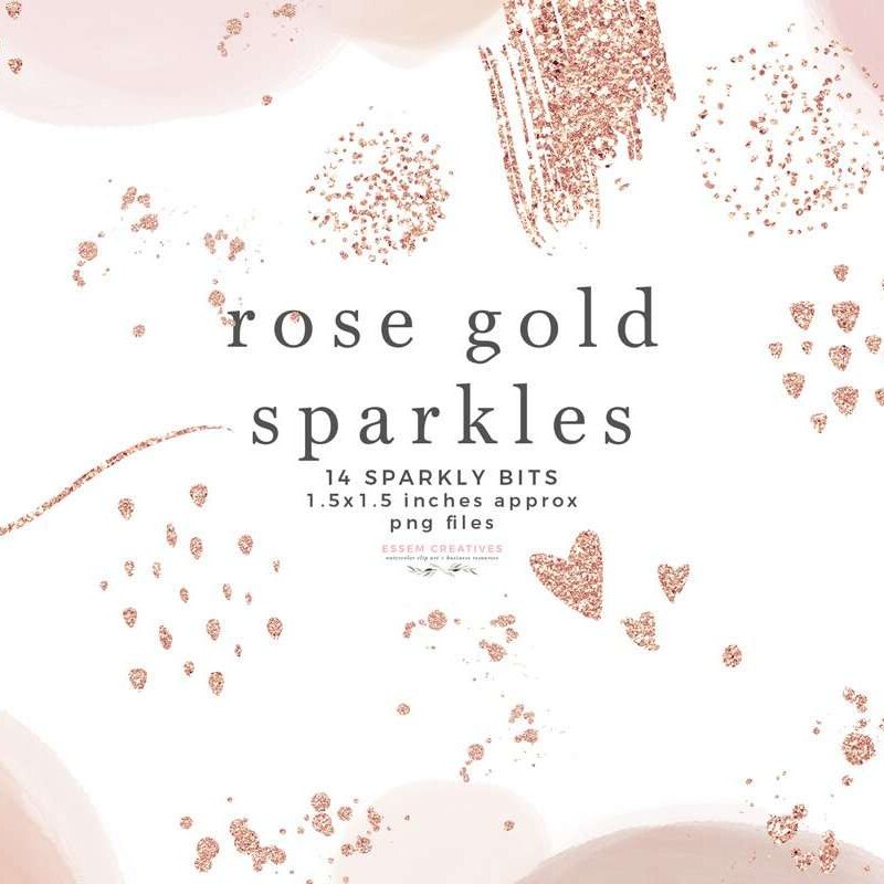 Rose Gold Sparkles Glitter Confetti Overlay Clipart with Transparent Background | Rose Gold Clipart PNG | Instagram Stickers, Digital Stickers, Planner Stickers, Graphic Design Resources for Invitations, Stationery, Scrapbooking, Sublimation Design Ideas and more | Click to see more>> #rosegold #clipart #digitalplanner