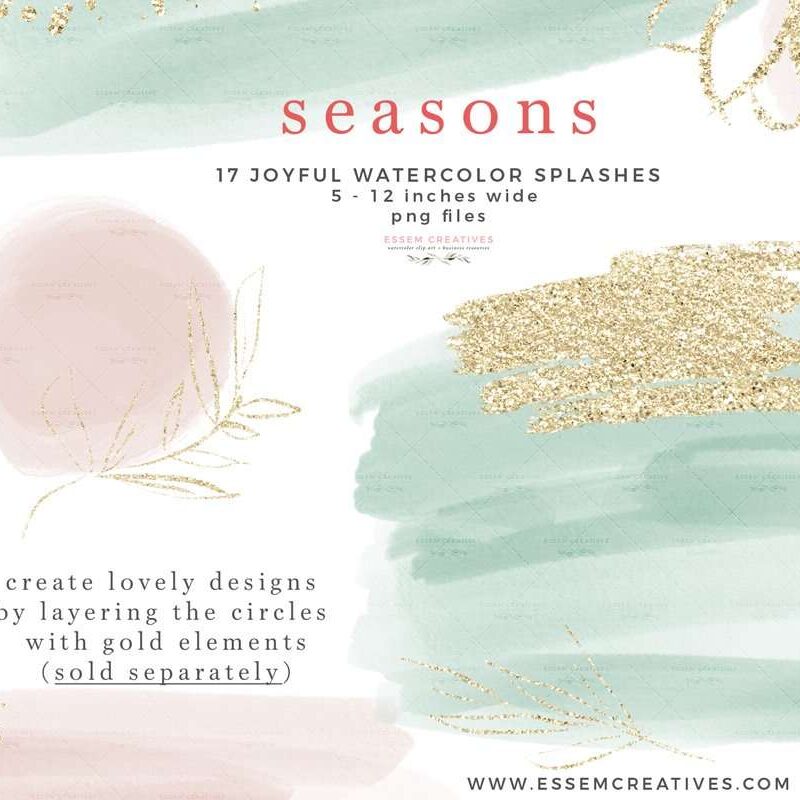 Pastel Christmas Watercolor Clipart Graphics Background Border, Blush Pink Aqua Green Watercolor Splash Brush Strokes Invitations Scrapbook Planner | Instagram Story Highlight, Holidays Christmas watercolour clipart for wedding invitations, watercolor labels, birthday party invitations, bullet journal, birthday party, baby shower, bridal shower, planner stickers decor, wall art prints, sublimation, digital or mixed or paper scrapbooking, branding, watercolor texture #watercolor #digitalplanner