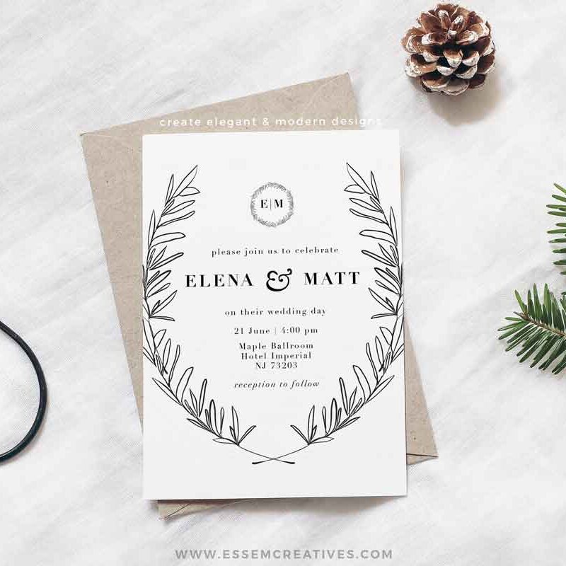 This is a set of modern, fine art botanical line art illustrations clipart. This set includes hand drawn delicate leaves and branches of eucalyptus, olive and other greenery & foliage. Also included are line art wreaths, frames and borders for making quick & easy designs. Use them as monograms, on wedding invitations, for logo & branding, for sublimation designs, or use them with your cricut or silhouette machine, for creating planner stickers and dashboards, and more!