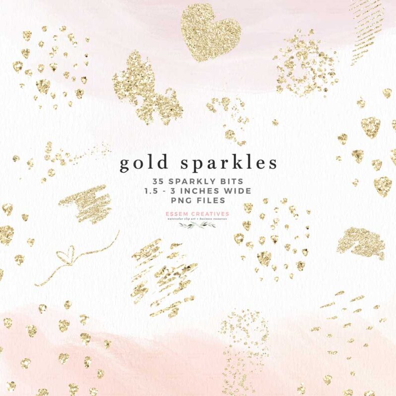 Gold Glitter Brush Strokes Marks PNG Clipart with Transparent Background, Gold Sparkle Paint Smear Overlays Accents | Create DIY affordable designs - even beginners can use these! Perfect for wedding invitations, bridal shower decor, baby shower party invites and games, sublimation designs, print and cut on silhouette, planner stickers, logo and branding, social media post designs and templates. Click to see more>>