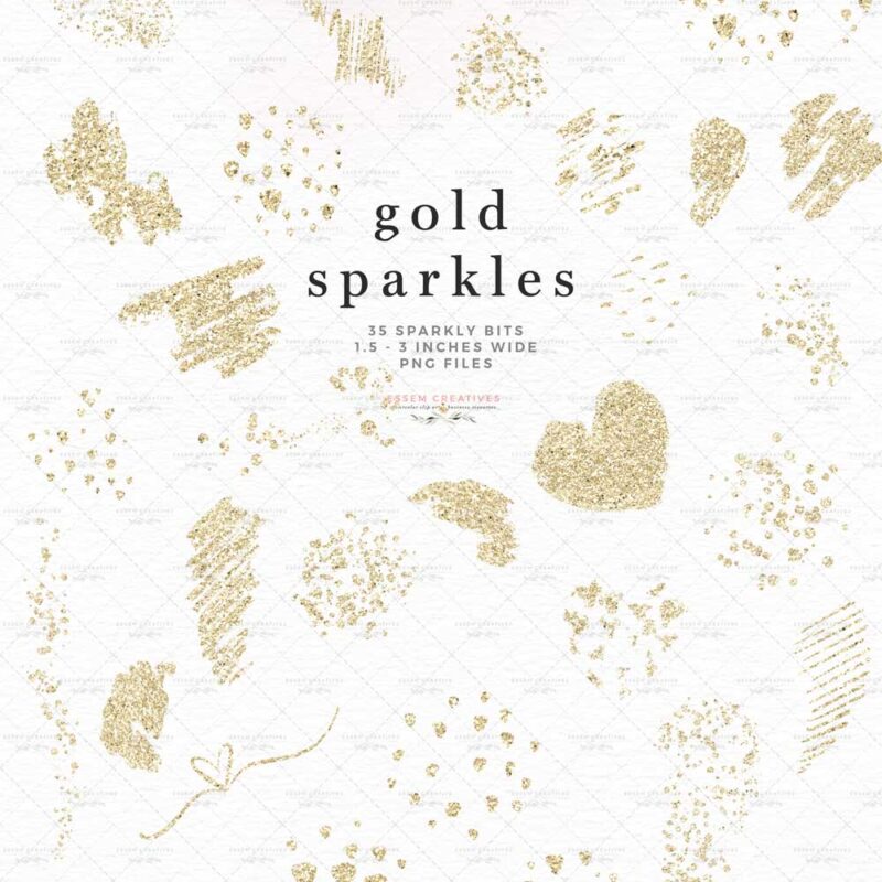 Gold Glitter Brush Strokes Marks PNG Clipart with Transparent Background, Gold Sparkle Paint Smear Overlays Accents | Create DIY affordable designs - even beginners can use these! Perfect for wedding invitations, bridal shower decor, baby shower party invites and games, sublimation designs, print and cut on silhouette, planner stickers, logo and branding, social media post designs and templates. Click to see more>>
