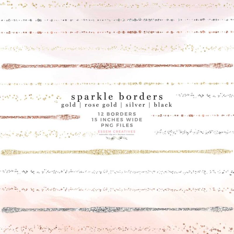 Gold Sparkle Borders PNG Clipart, Rose Gold Silver Black Thin Confetti Cute Elegant Modern Square Frame for Card Page Background | Create DIY affordable designs - even beginners can use these! Perfect for wedding invitations, bridal shower decor, baby shower party invites and games, sublimation designs, print and cut on silhouette, planner stickers, logo and branding, social media post designs and templates. Click to see more>>