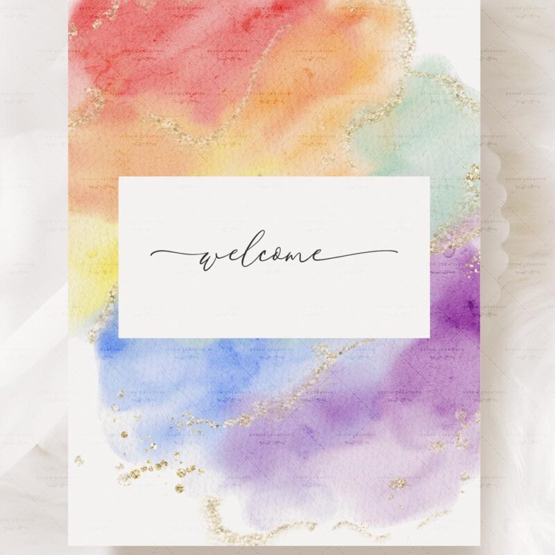 Get ready to celebrate Pride Month in style with our vibrant clipart collection! Embrace the rainbow colors and gold accents that adorn these stunning banners, garlands, and buntings. The watercolor splash background adds a touch of artistic charm. Let the spirit of love and acceptance shine through in your creative projects. Perfect for spreading the joy of Pride! 🌈✨ #PrideMonth #LoveIsLove