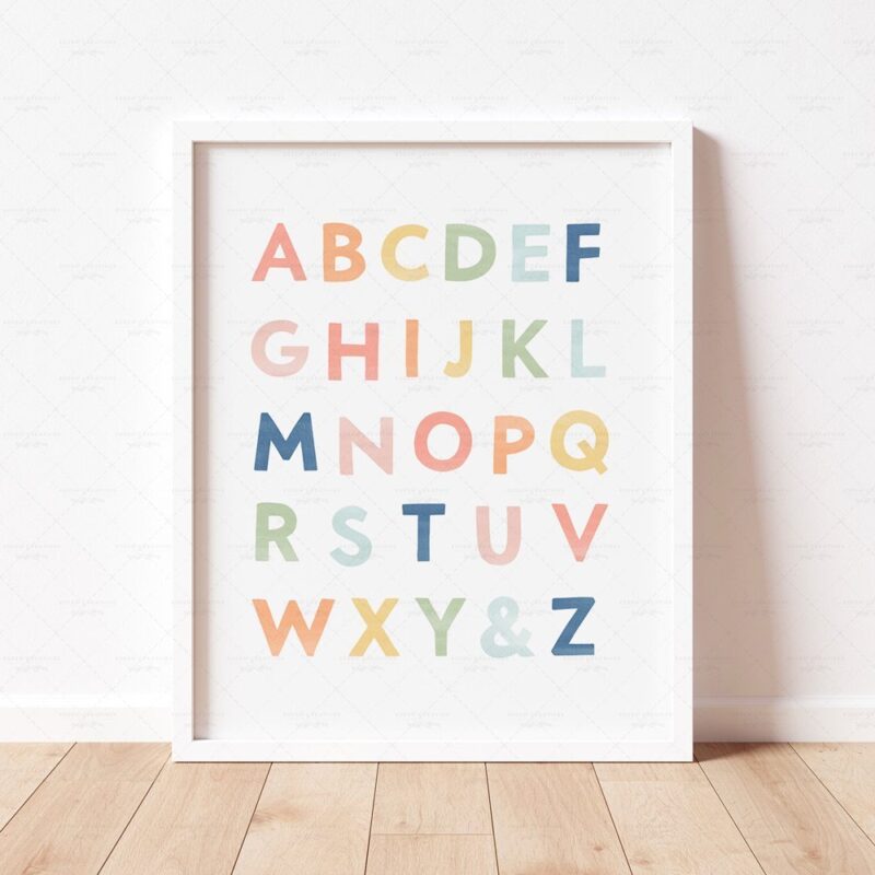 🌟 Transform your space with this ABC Alphabet Poster! 🌈 Enhance learning in style with Rainbow Montessori Classroom Decor. Ideal for homeschooling & playful playrooms. Get your digital download of RNBW wall art today!