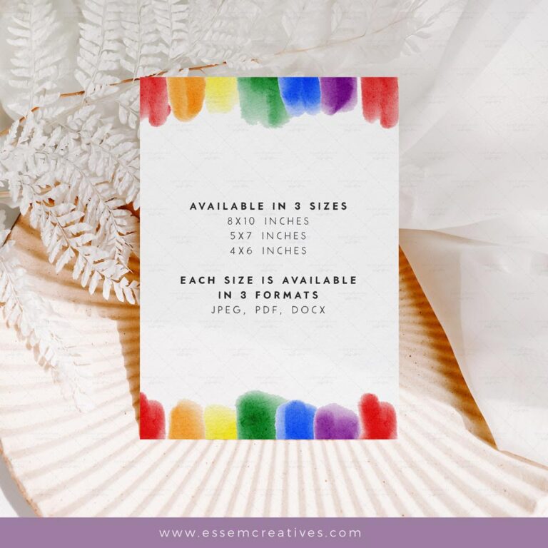 Create colorful stationery with our Rainbow Editable Blank Template! 🌈 Design personalized cards, signs, and more with ease using this Microsoft Word Docx file. Get creative today! 🎨 #DIY #RainbowDesigns #PrintableCards
