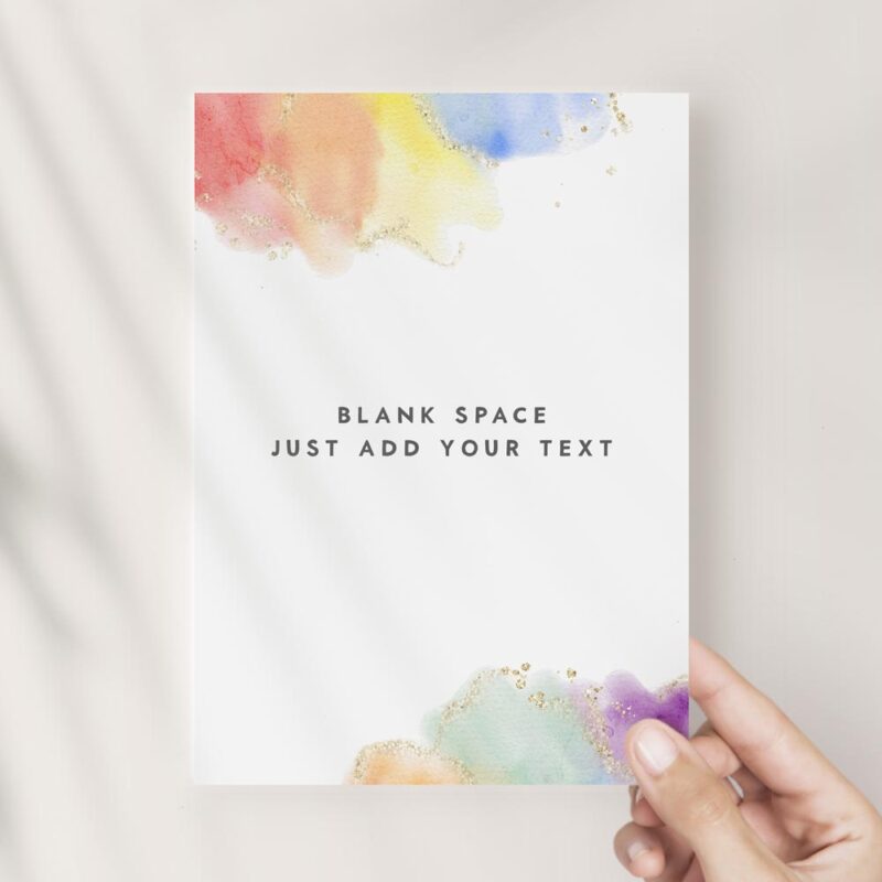 Unleash your creativity with our Rainbow Editable Blank Template! 🌈 Perfect for crafting stunning watercolor rainbow printable cards, custom signs, and more. Edit effortlessly with the included Microsoft Word Docx file. 🎨✨ #DIYCrafts #RainbowDesign #PrintableCards
