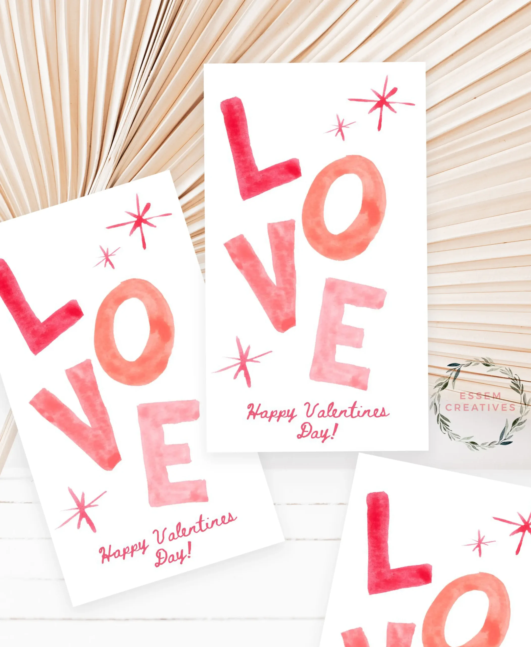 LOVE Valentine Gift Tag Template, Editable Minimalist Hand written Gift Label for School Teacher Gift or Friend Valentines | edit with CANVA 520-8