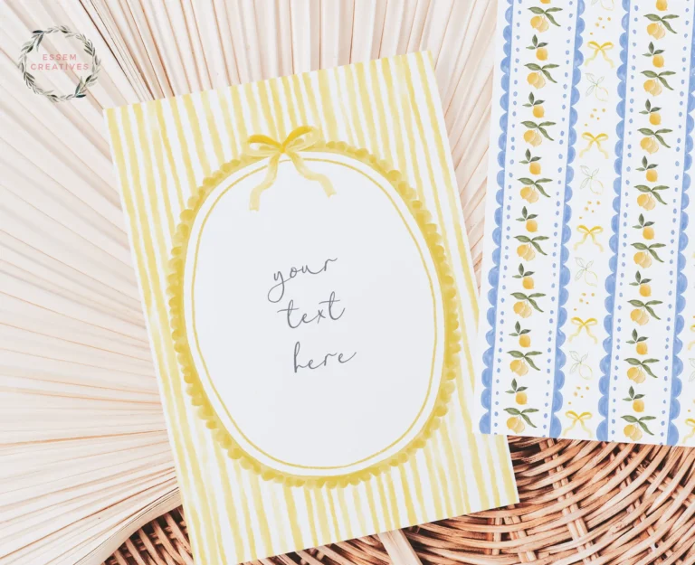 Lemon Squeeze Citrus Birthday Party Clipart Borders Seamless Patterns, Sublimation PNG, Amalfi Grandmillenial Card Background. Commercial use graphics for creative businesses. Commercial use license included in the base price for single person businesses. Click to see more>>