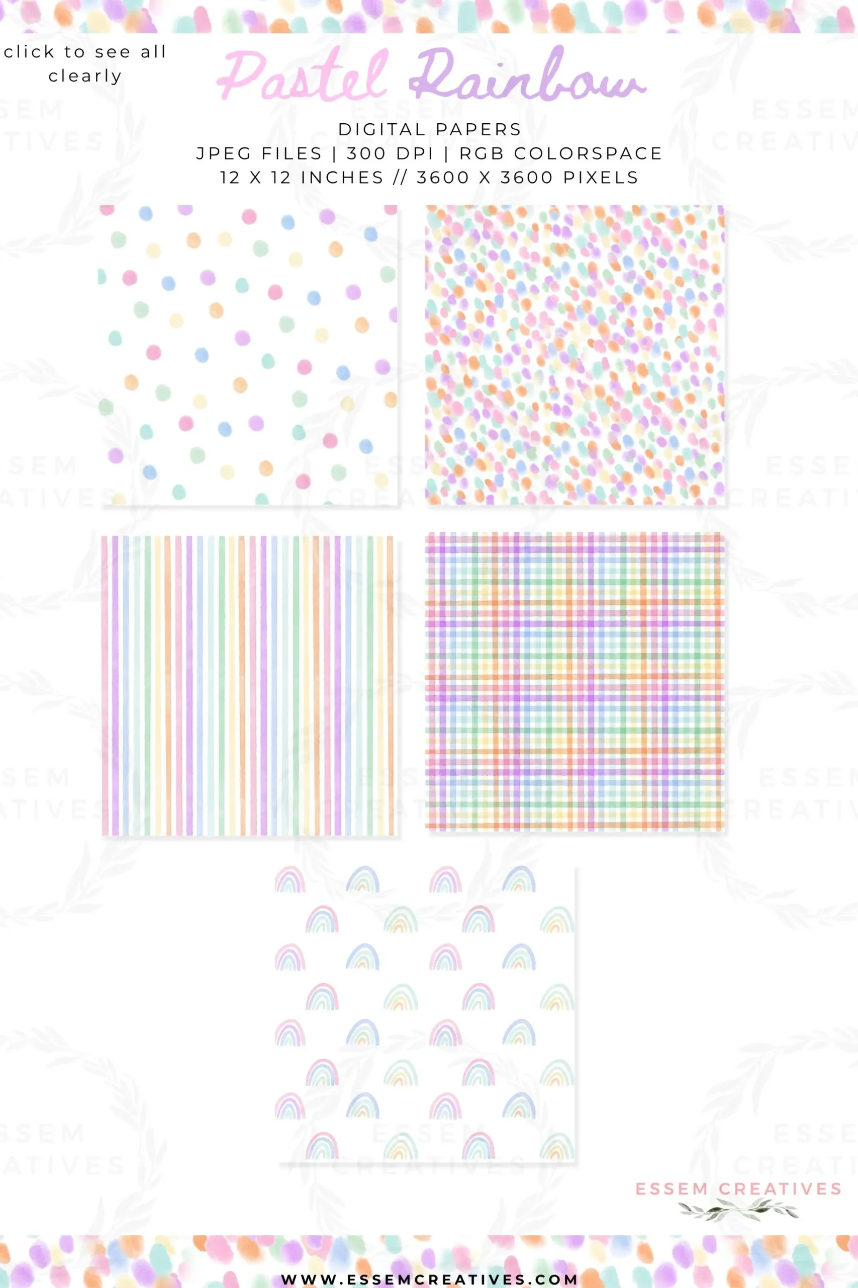 Pastel Rainbow Birthday Party Digital Paper Banner Borders Frames Clipart, Watercolor Aesthetic Hand Drawn Classy Colorful Card Background | Elegant Classy Rainbow Children's Birthday Party Decor, Kids first birthday party invitation, Art Painting Theme Decor. Click to see more>>