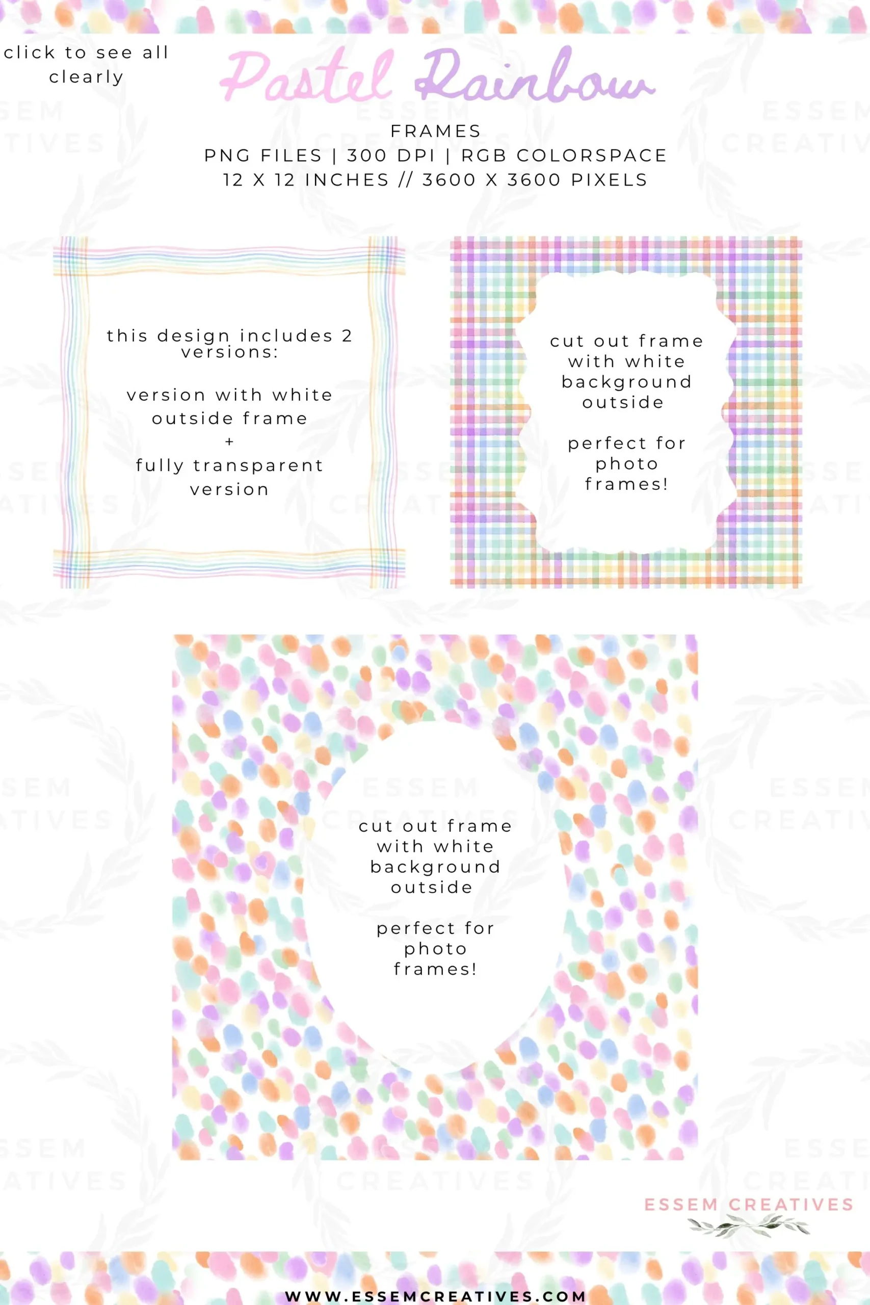 Pastel Rainbow Birthday Party Digital Paper Banner Borders Frames Clipart, Watercolor Aesthetic Hand Drawn Classy Colorful Card Background | Elegant Classy Rainbow Children's Birthday Party Decor, Kids first birthday party invitation, Art Painting Theme Decor. Click to see more>>